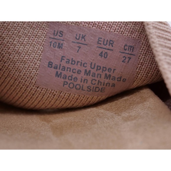 LifeStride Sandals Womens 10 Beige Fabric Platform Wedge Heel Toe Post Poolside - Picture 9 of 10